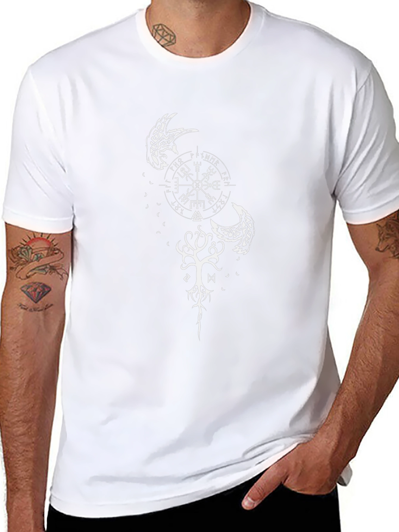 Viking Raven Tree of Life Graphic Tee