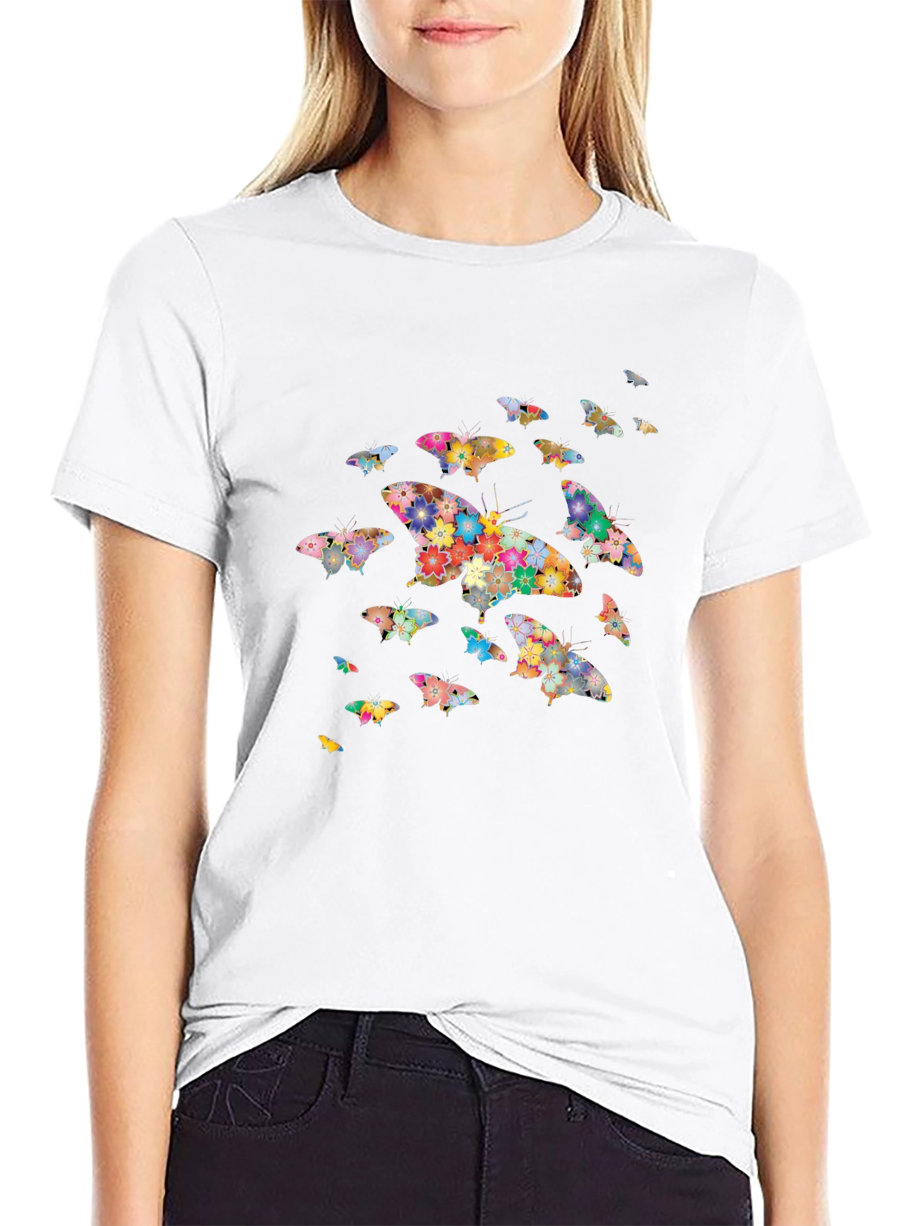 Butterfly Floral Graphic Tee