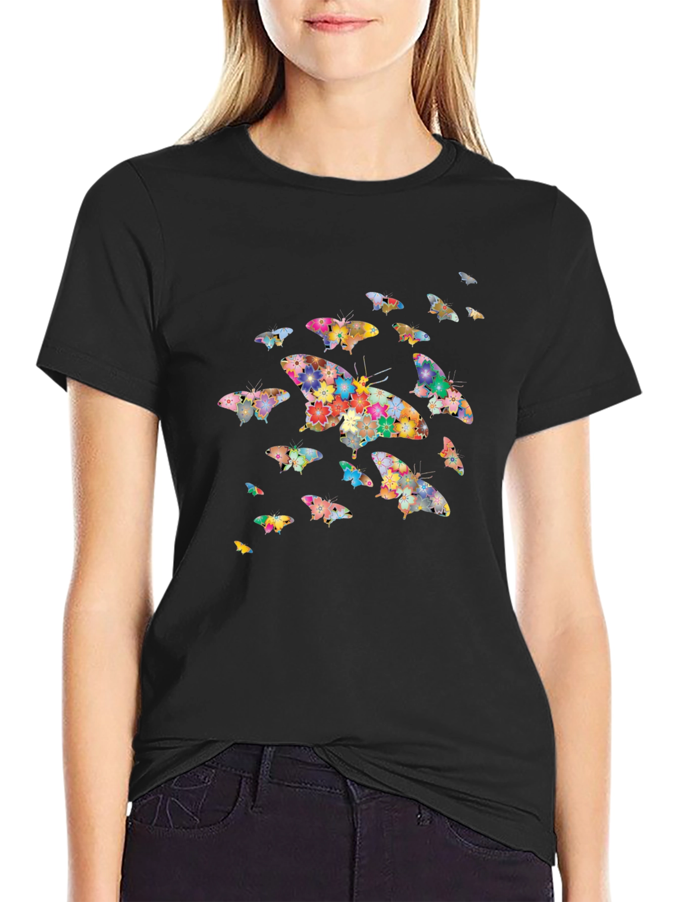 Butterfly Floral Graphic Tee