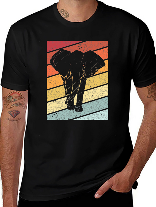Retro Elephant T-Shirt - Vintage Style Graphic Tee