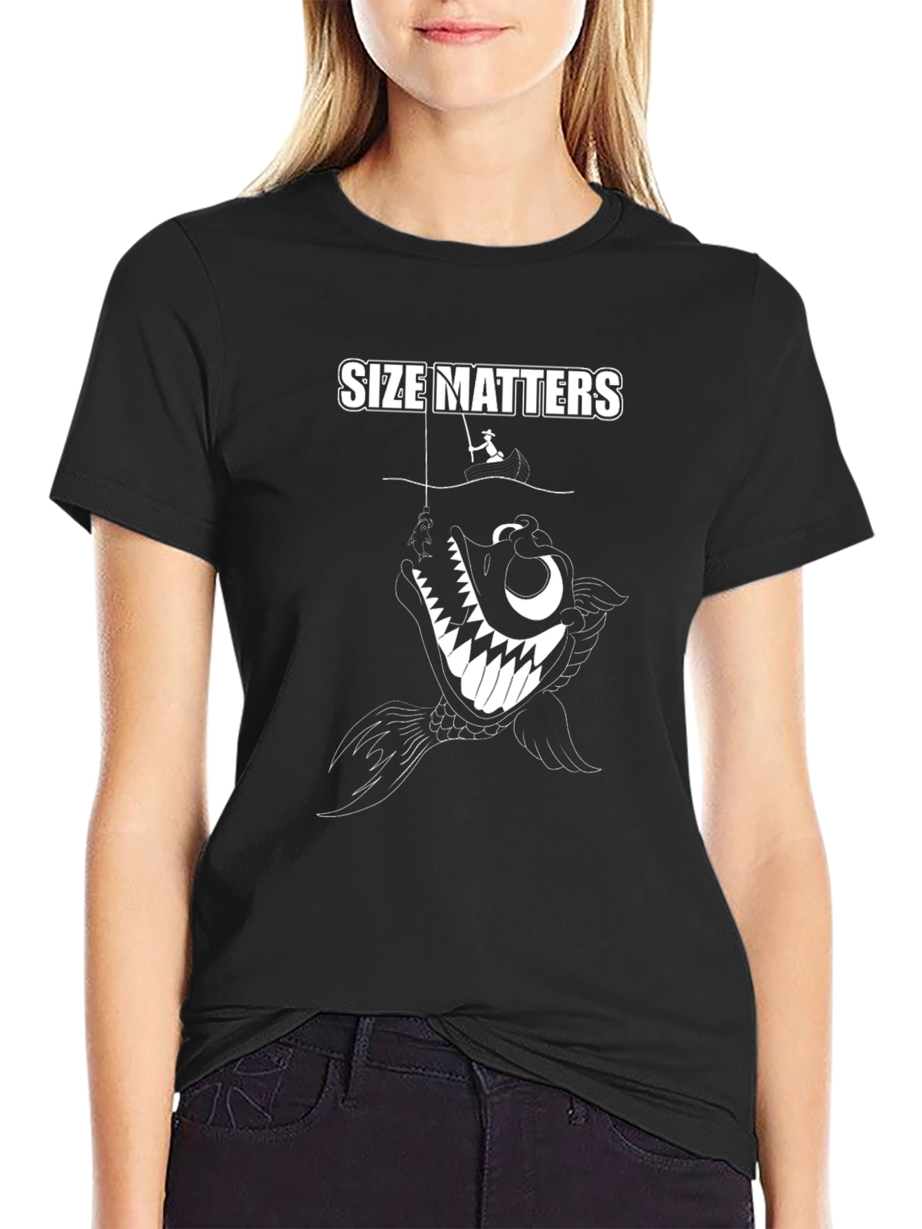 Size Matters Fishing Graphic Tee
