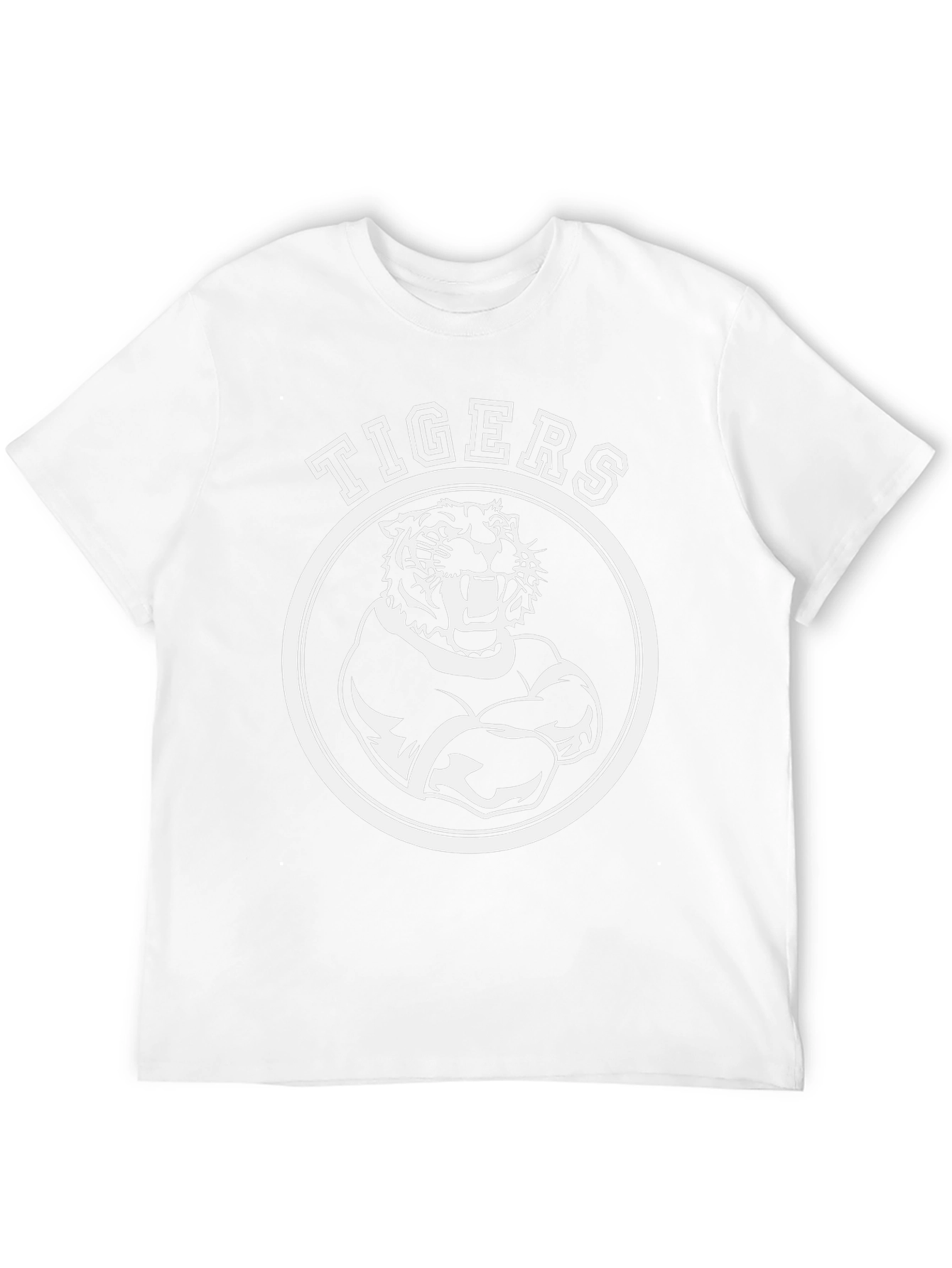 Tigers Graphic Tee - Black Cotton T-Shirt