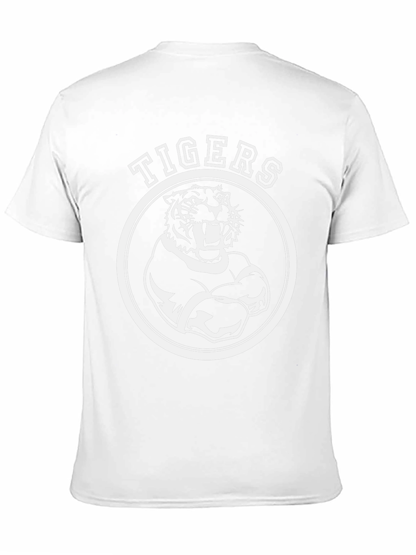 Tigers Graphic Tee - Black Cotton T-Shirt
