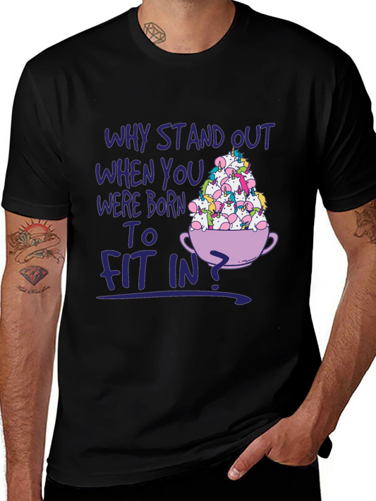 Unicorn Tea Party Tee: Why Fit In?