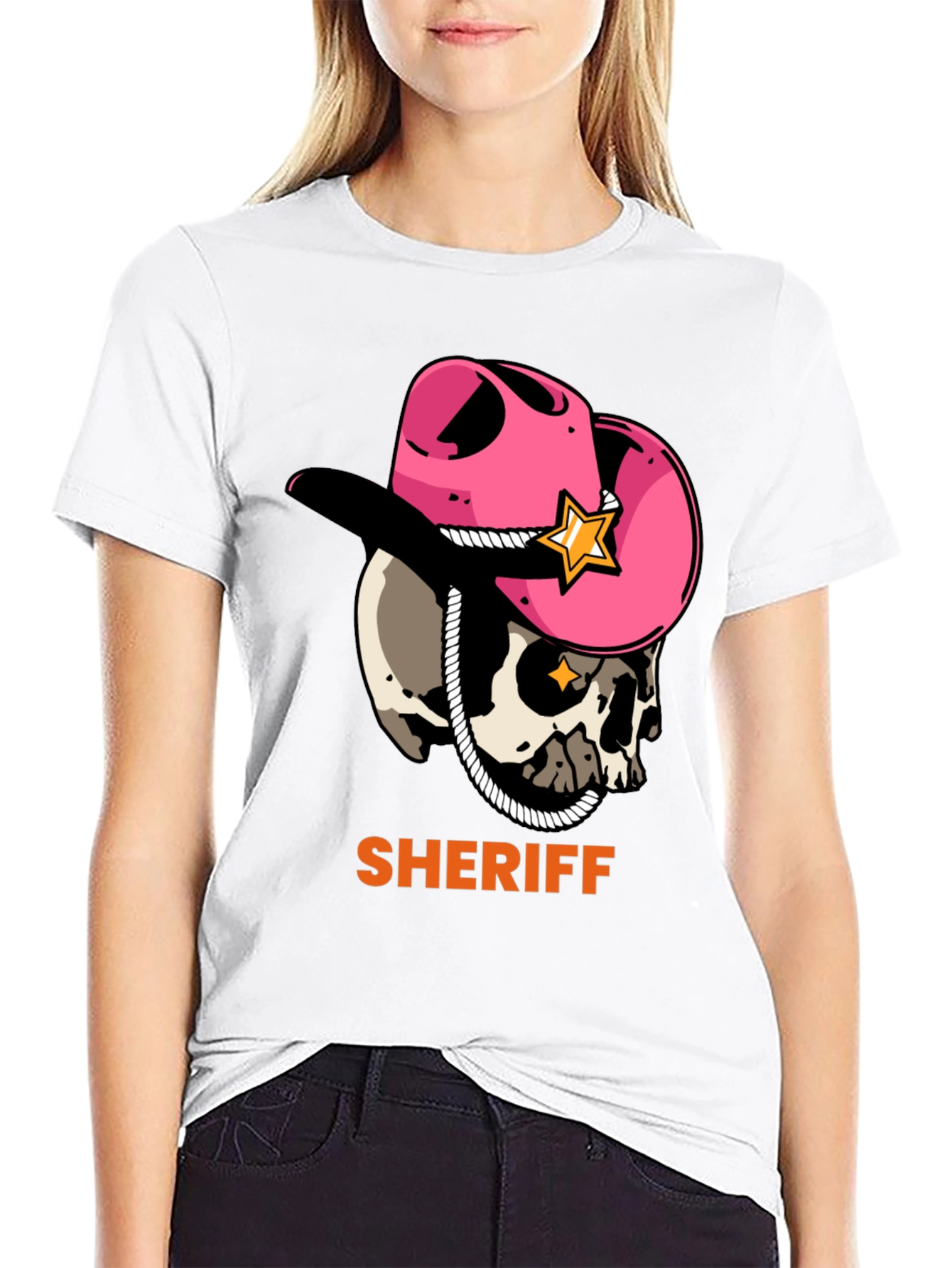 Skull Sheriff Tee - Western Style
