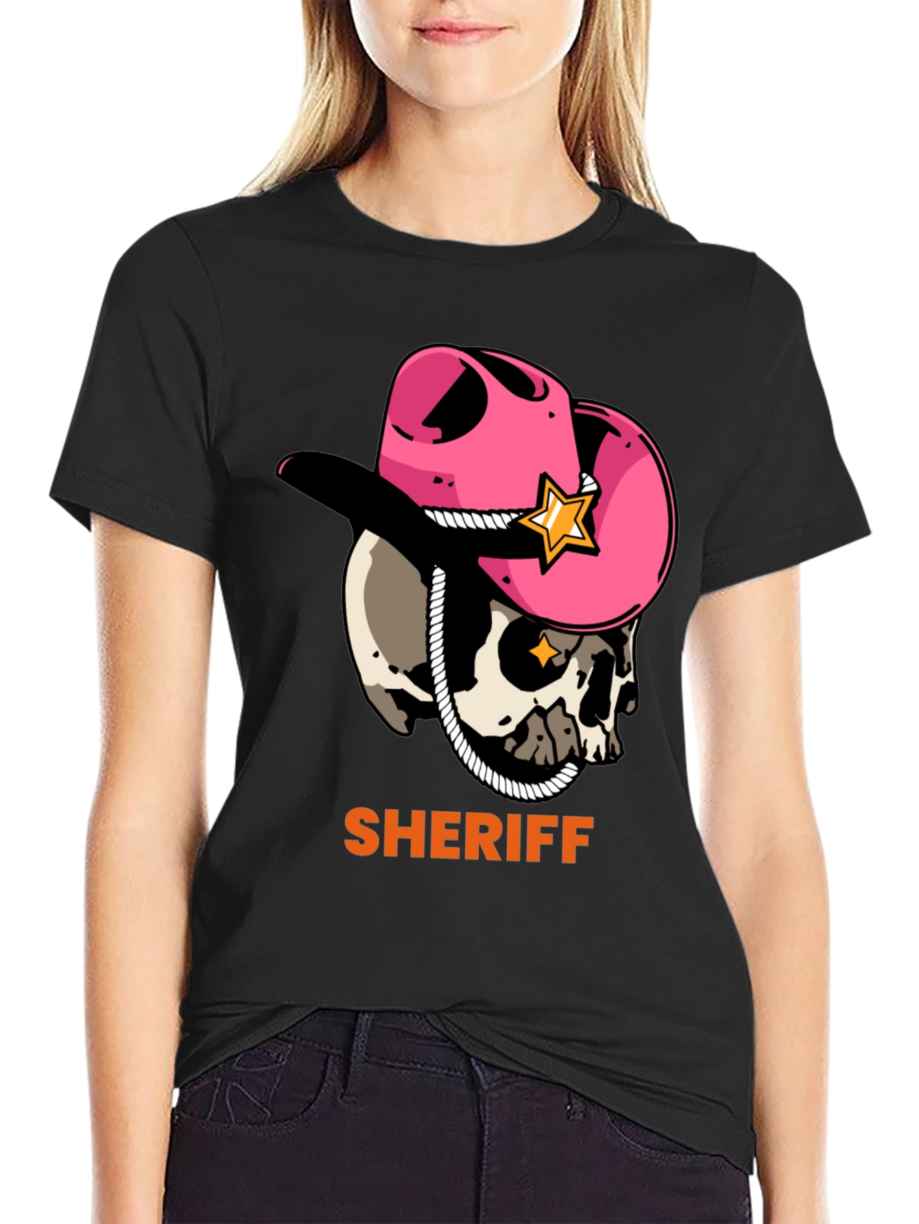 Skull Sheriff Tee - Western Style