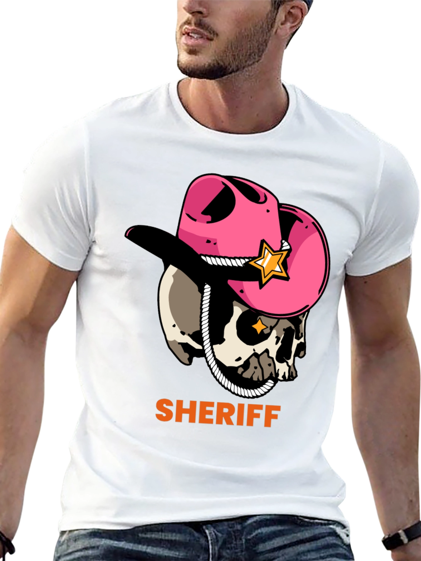 Skull Sheriff Tee - Western Style