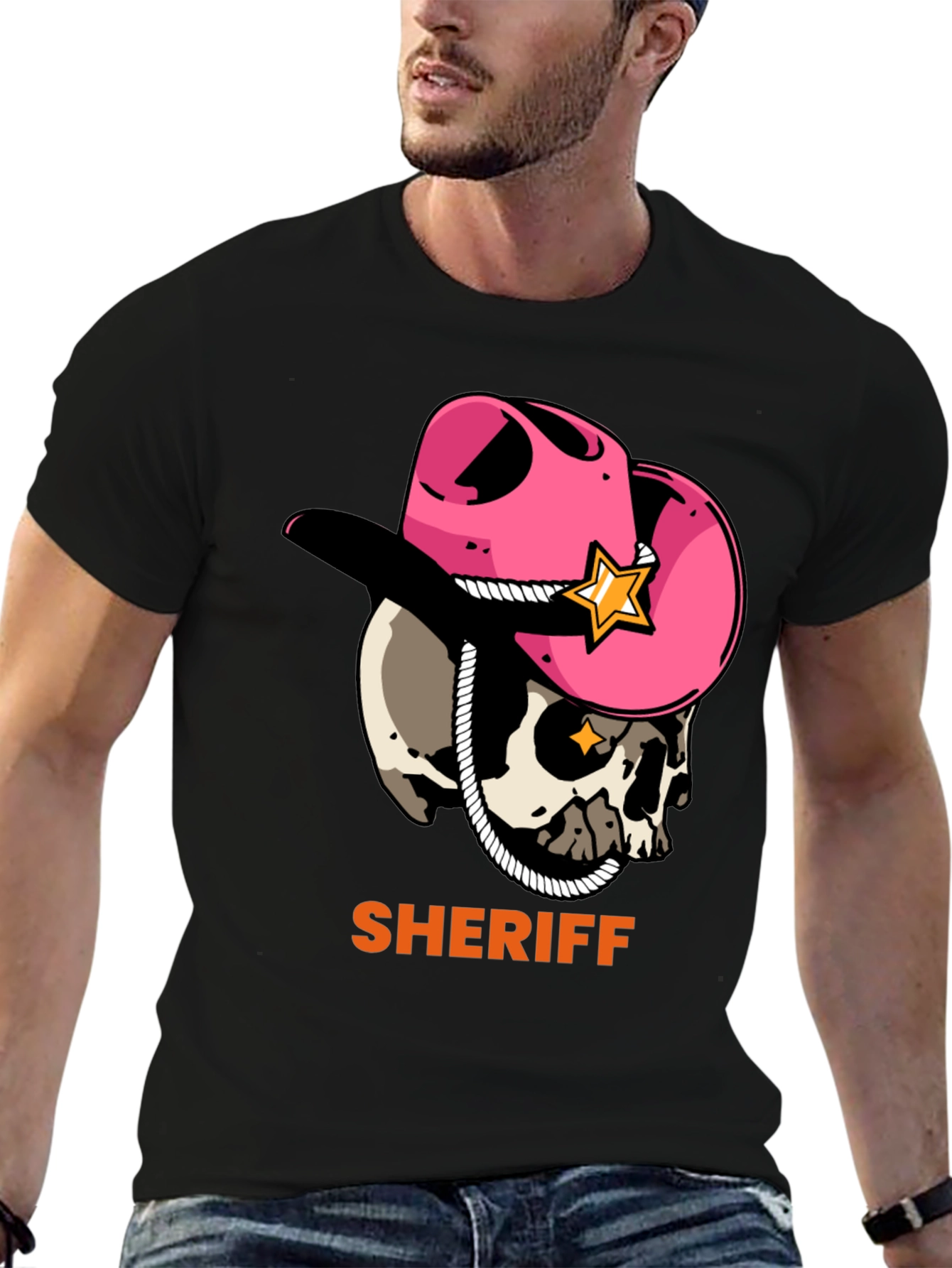Skull Sheriff Tee - Western Style