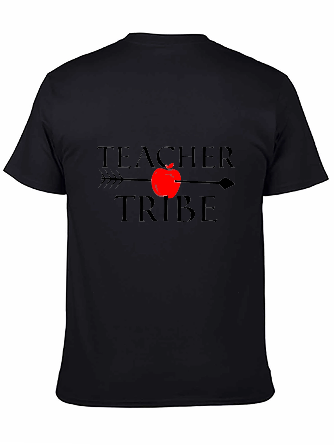 Teacher Tribe Graphic Tee - Black Cotton T-Shirt