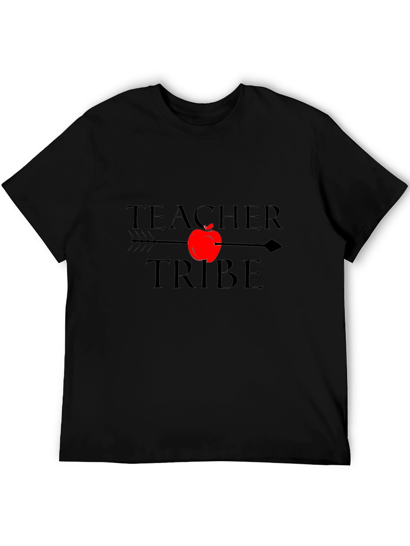 Teacher Tribe Graphic Tee - Black Cotton T-Shirt