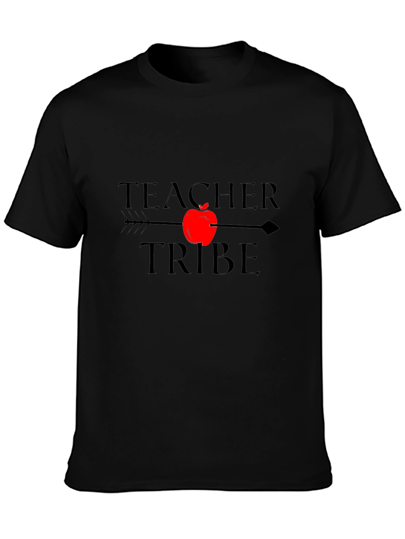 Teacher Tribe Graphic Tee - Black Cotton T-Shirt