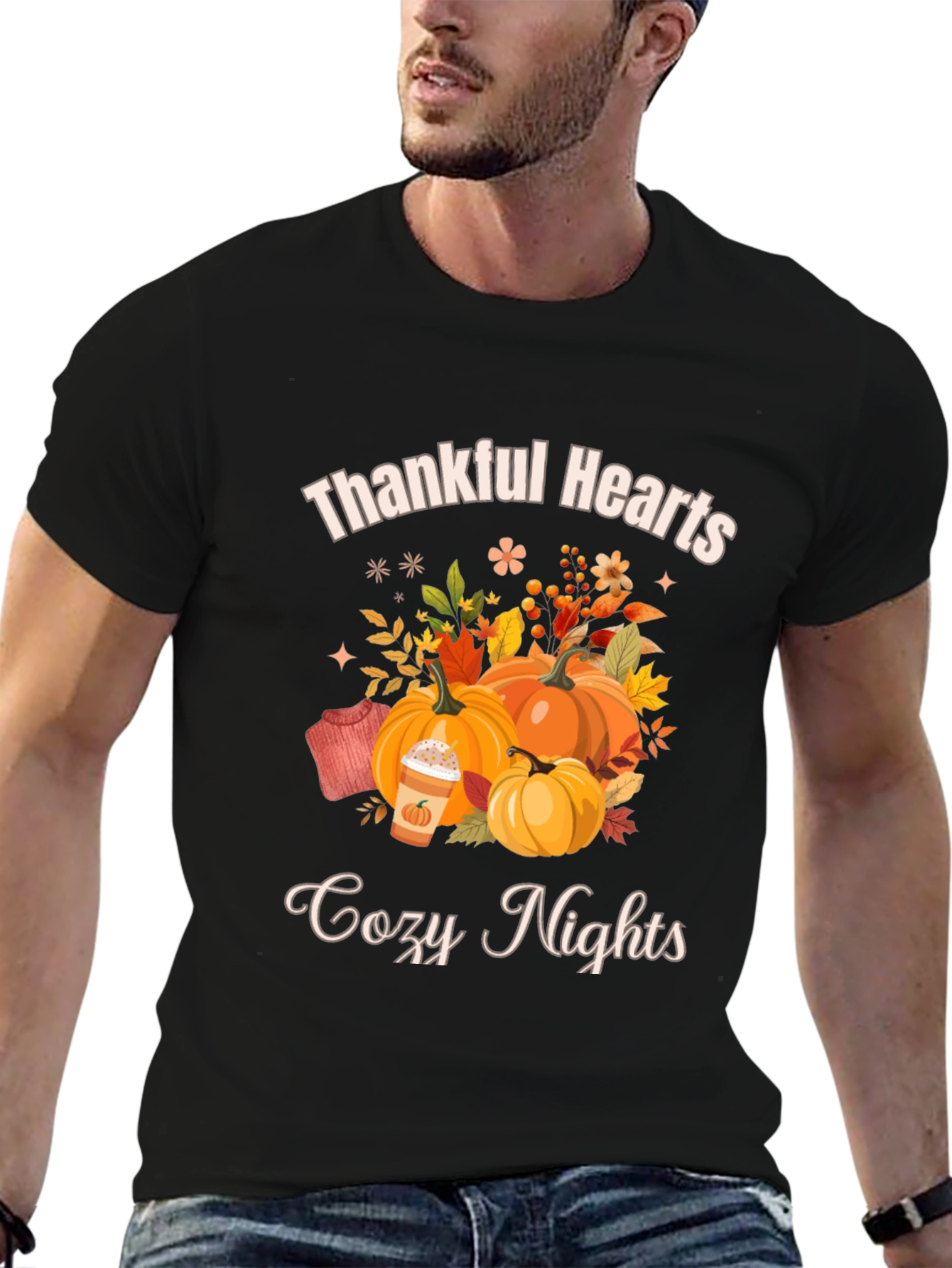 Thankful Hearts Cozy Nights Fall T-Shirt