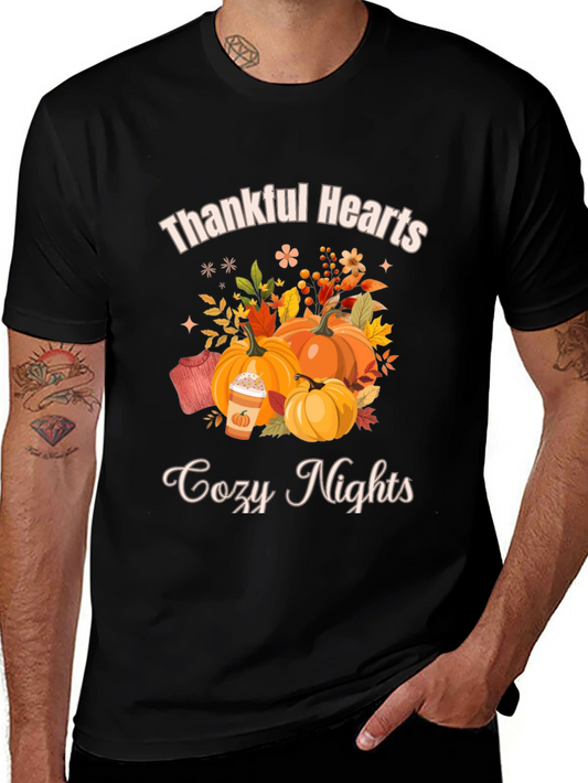 Thankful Hearts Cozy Nights Fall T-Shirt