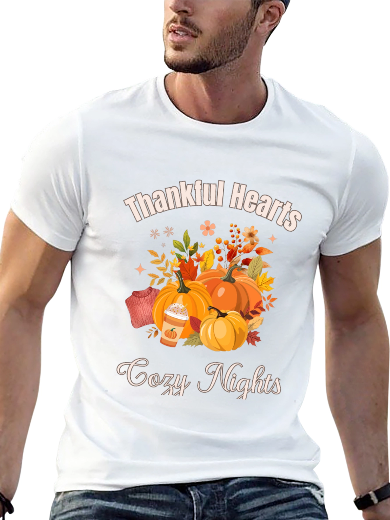 Thankful Hearts Cozy Nights Fall T-Shirt