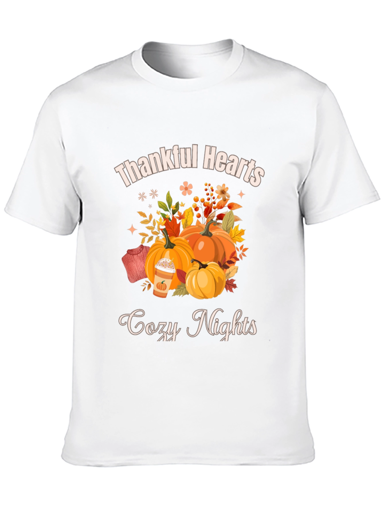 Thankful Hearts Cozy Nights Fall T-Shirt