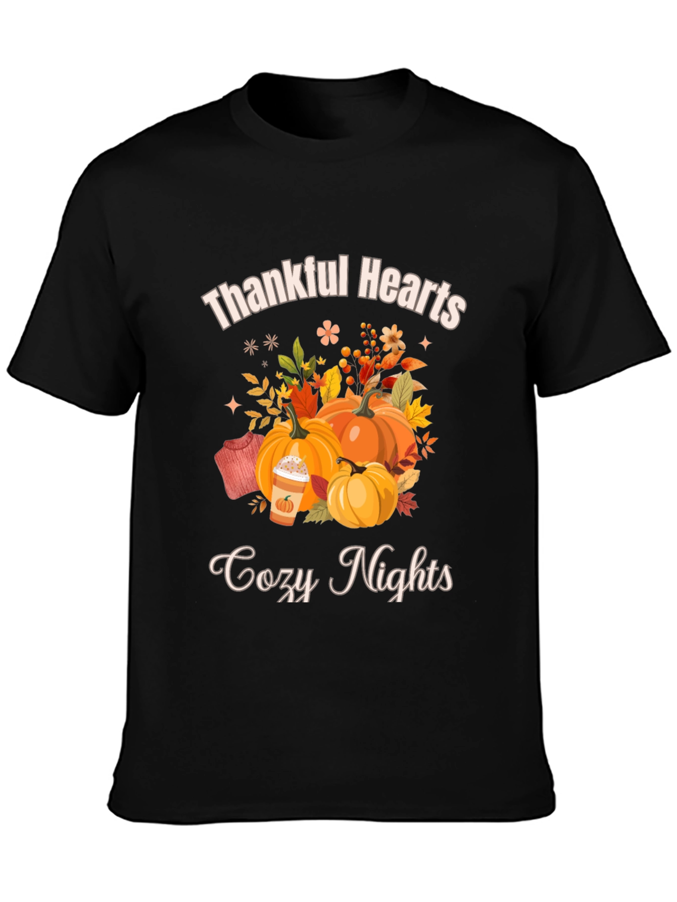Thankful Hearts Cozy Nights Fall T-Shirt