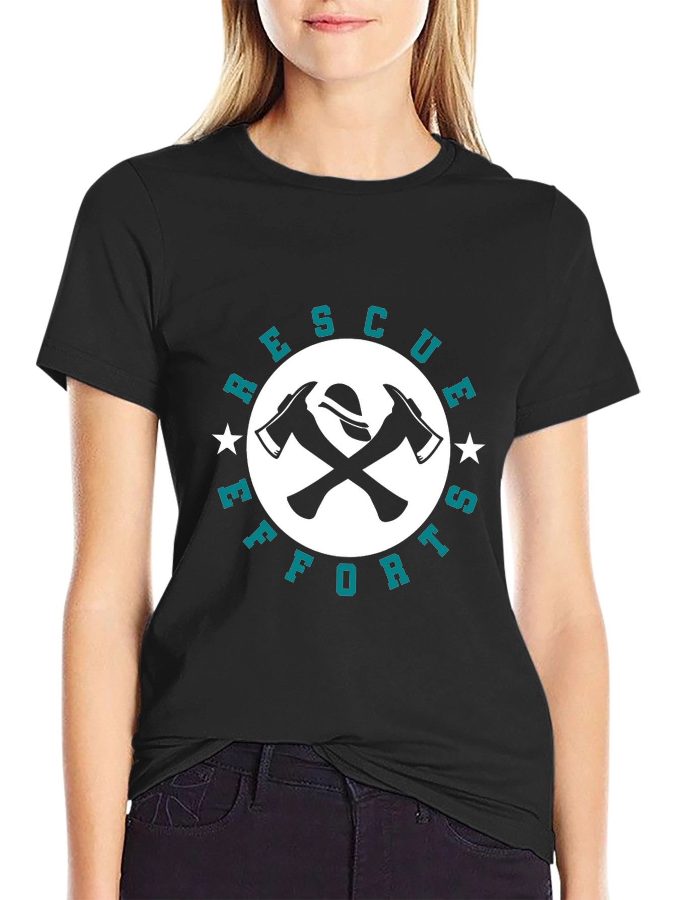 Rescue Efforts Firefighter T-Shirt