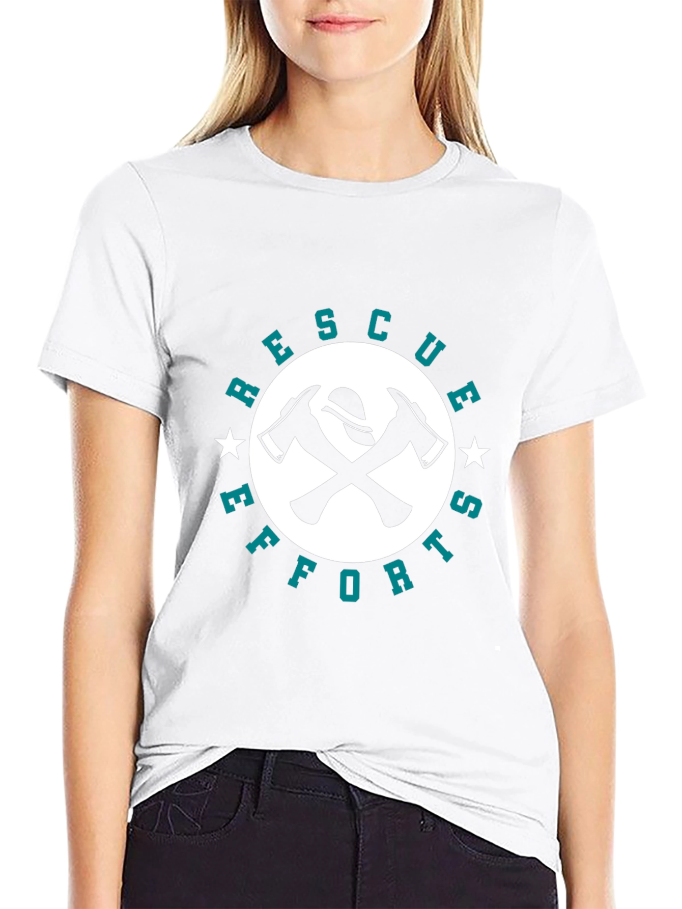 Rescue Efforts Firefighter T-Shirt