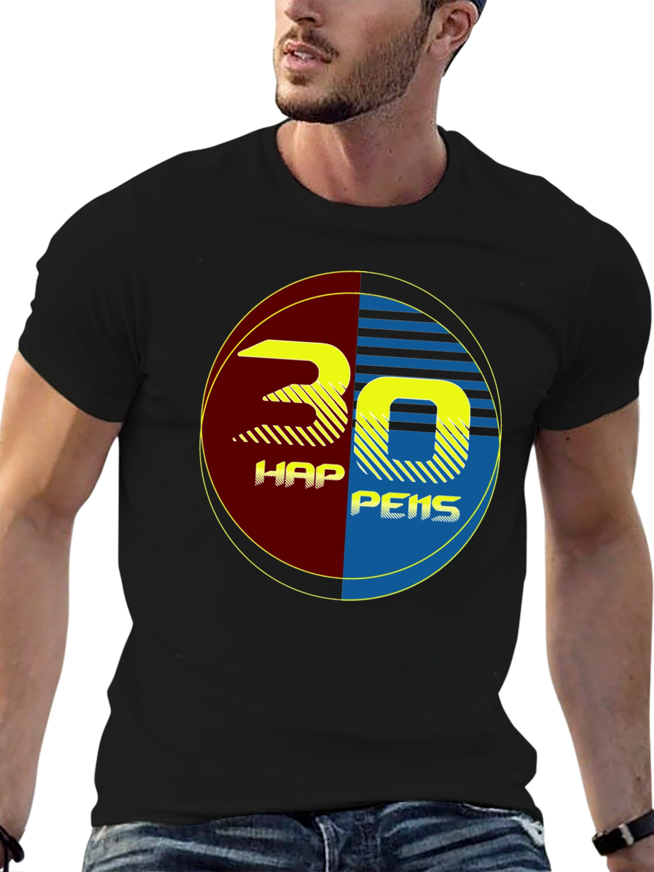 Retro 30 Half Pence Graphic T-Shirt