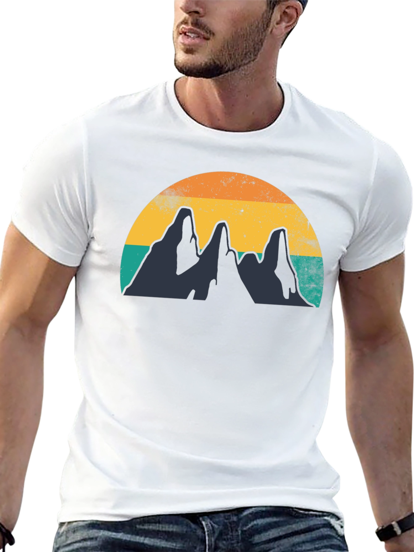 Retro Mountain Graphic Tee - Adventure Awaits!