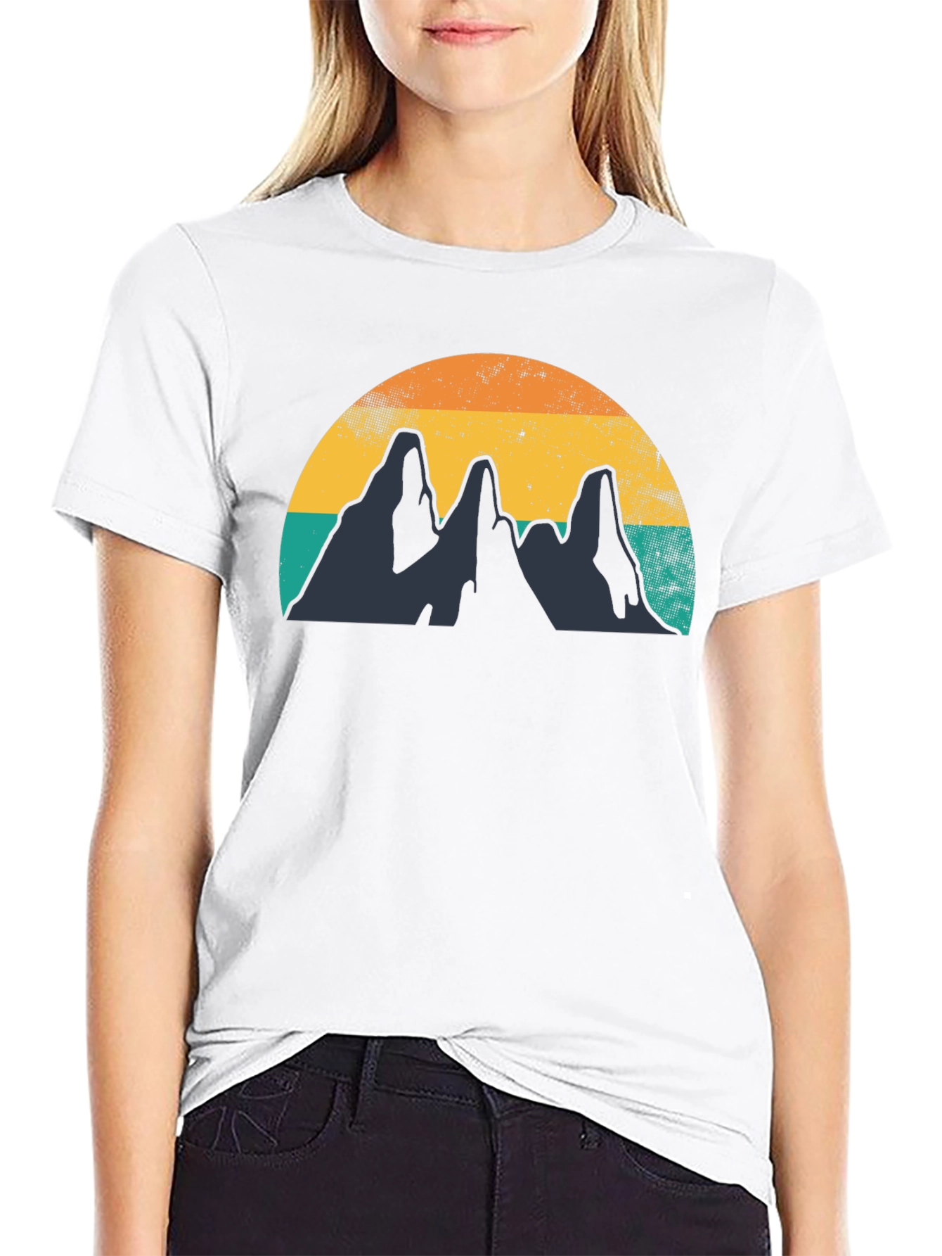 Retro Mountain Graphic Tee - Adventure Awaits!