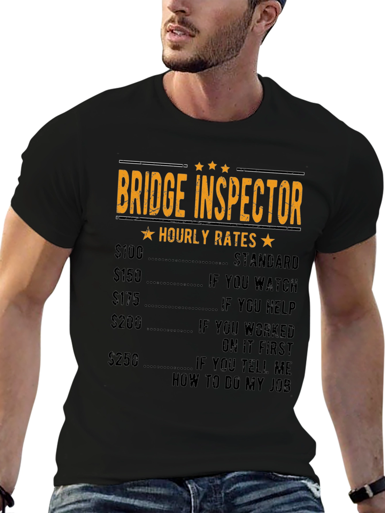 Bridge Inspector Hourly Rates Funny T-Shirt
