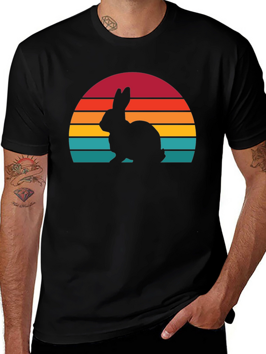 Retro Rabbit Silhouette T-Shirt