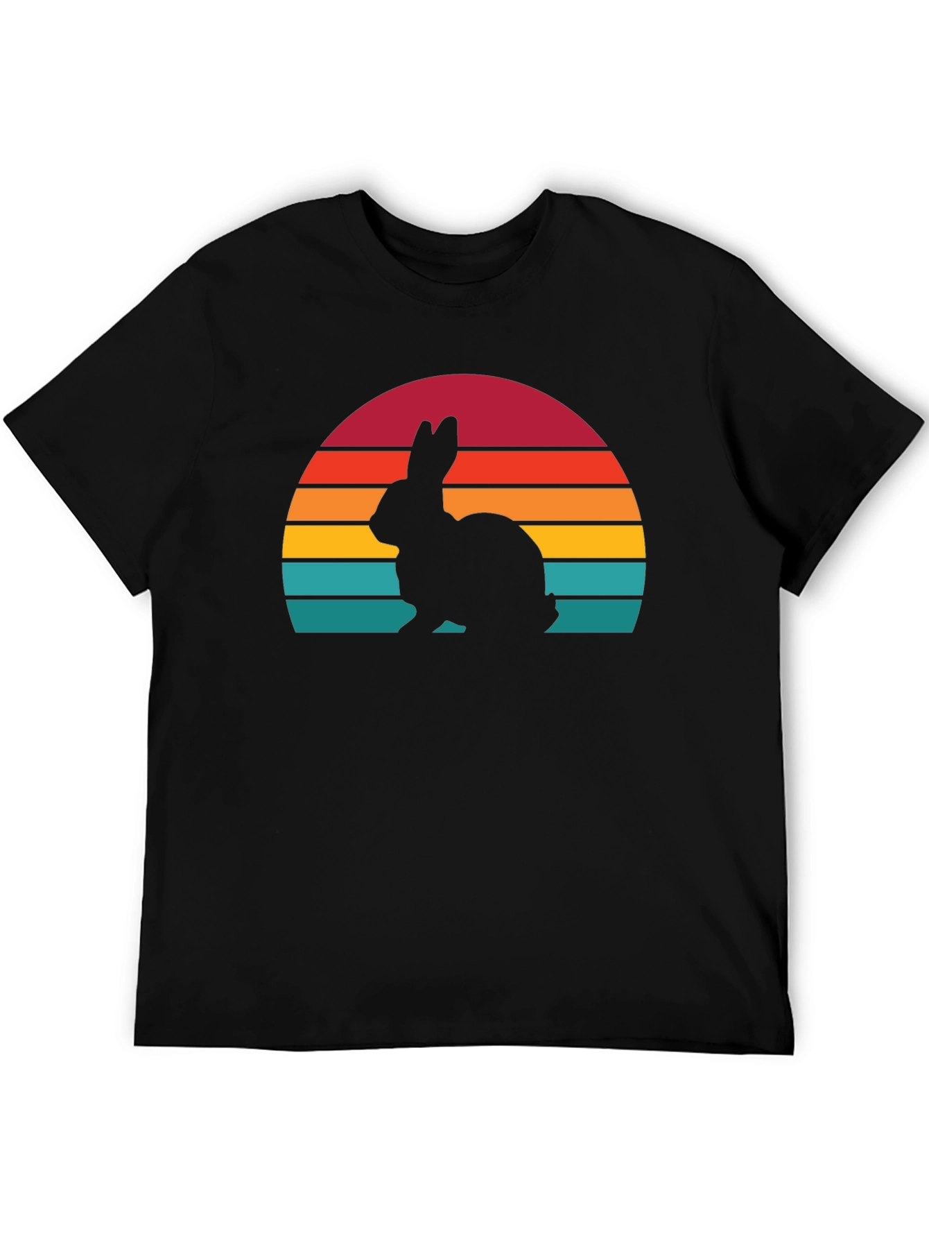 Retro Rabbit Silhouette T-Shirt