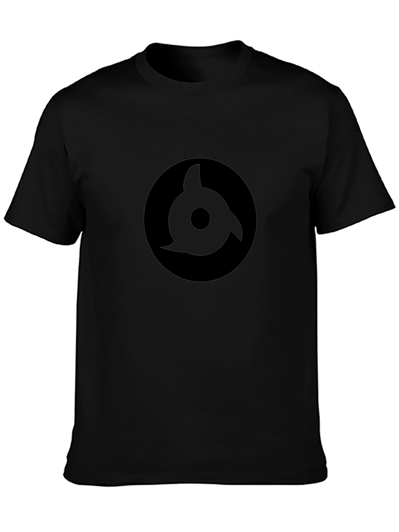 Black Sharingan Graphic Tee - Anime Inspired