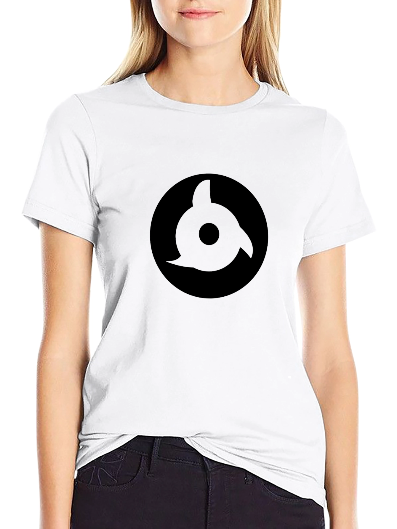 Black Sharingan Graphic Tee - Anime Inspired