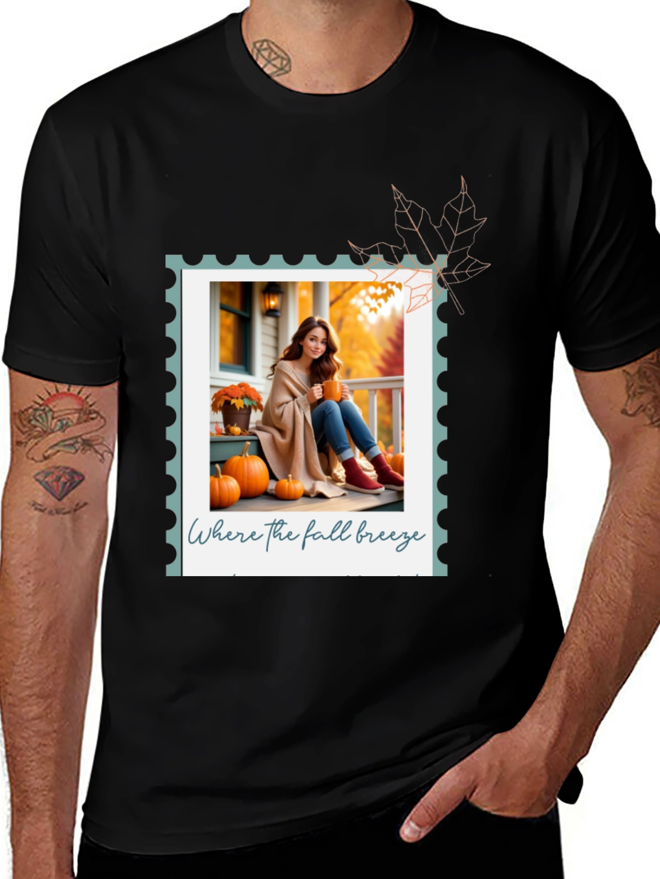 Autumn Breeze Graphic Tee - Cozy Fall Vibes