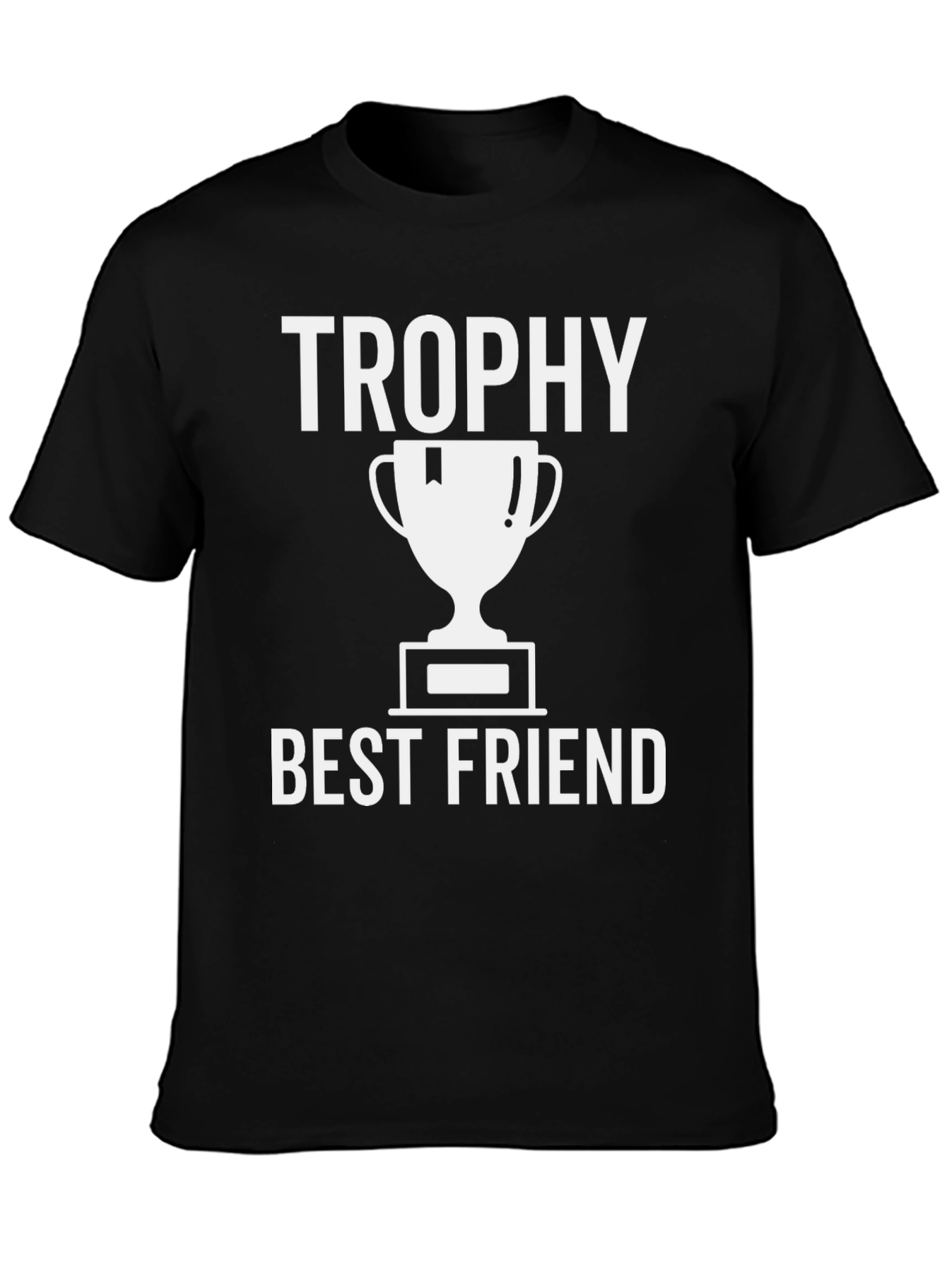 Trophy Best Friend Graphic Tee - Black