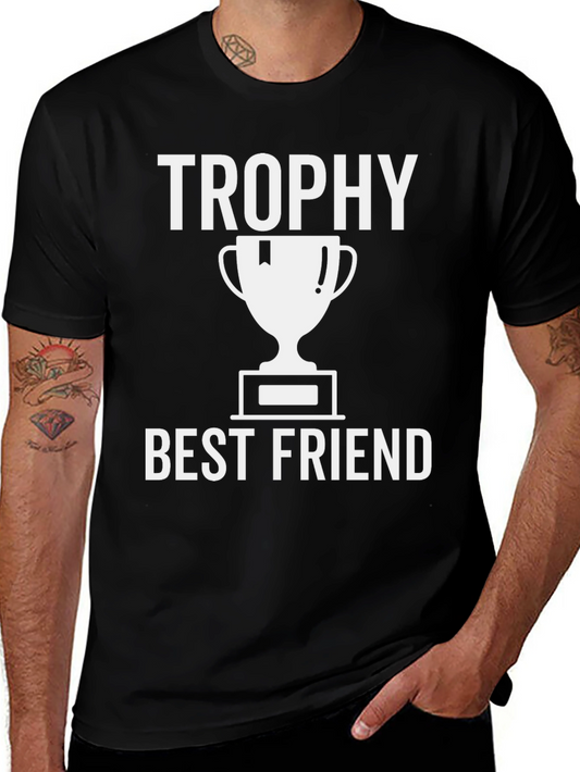 Trophy Best Friend Graphic Tee - Black