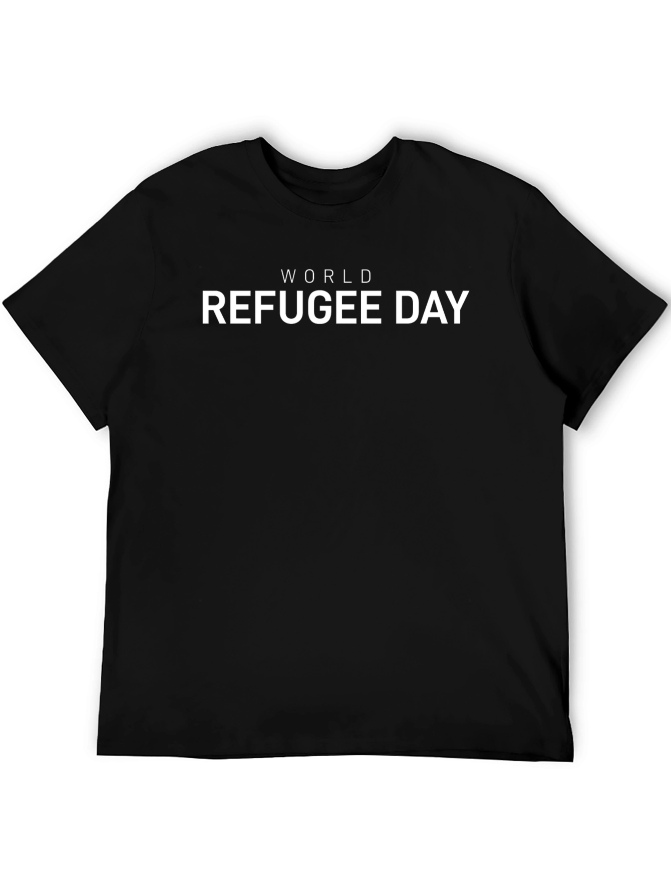 World Refugee Day Black T-Shirt