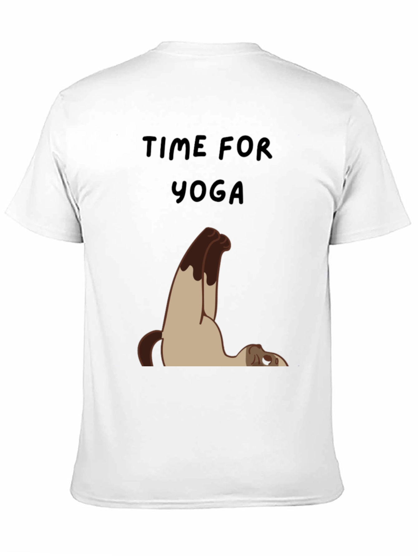 Time For Yoga Cat Graphic T-Shirt