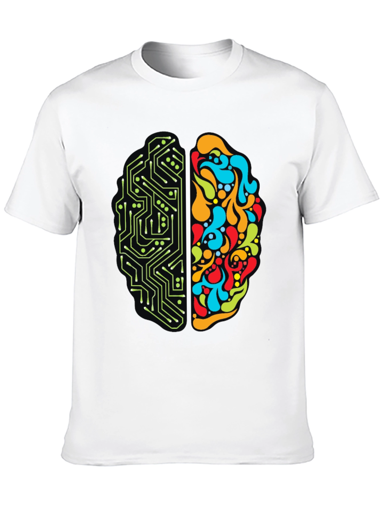 Brain Circuitry T-Shirt - Left & Right Brain Design