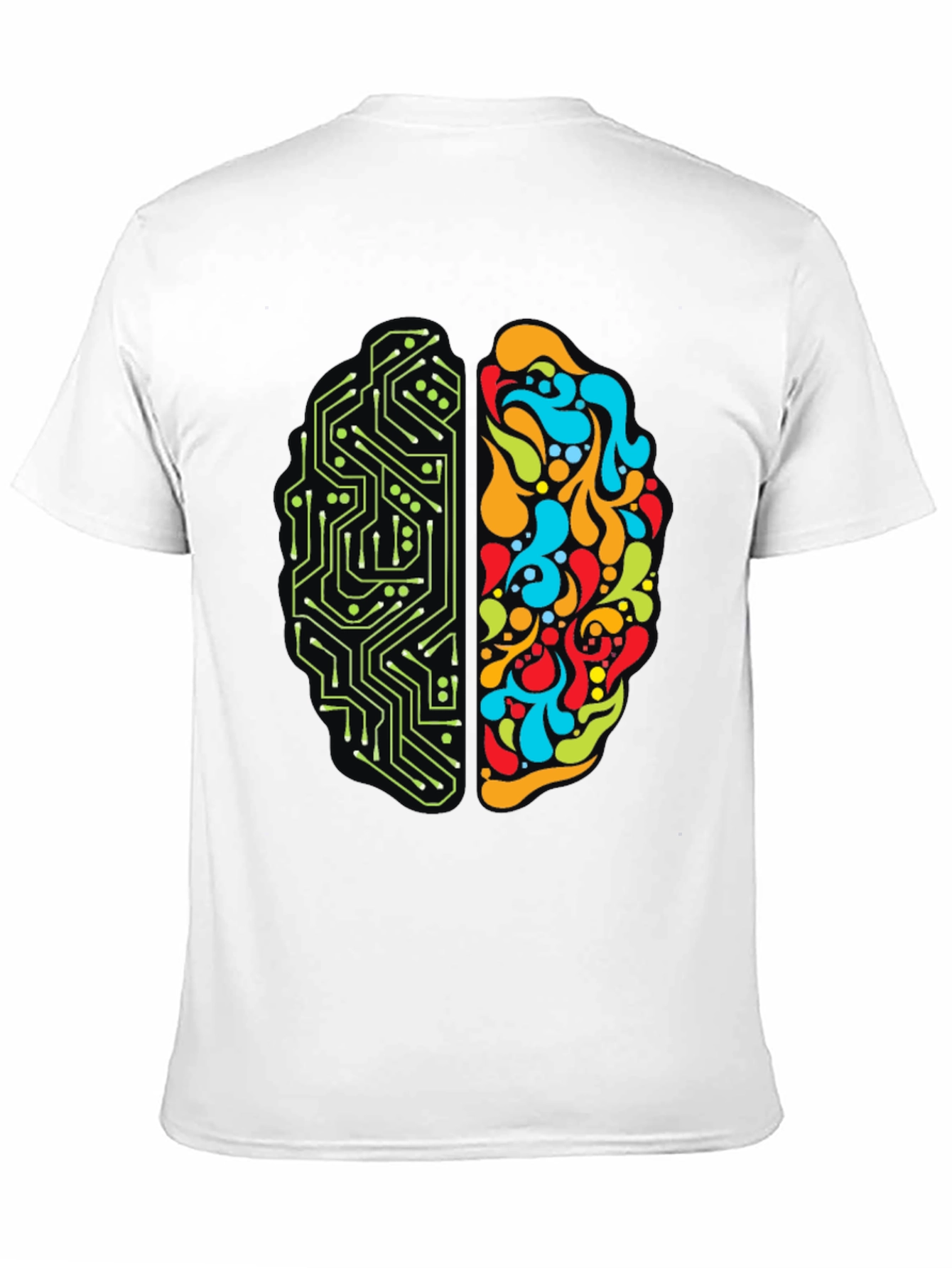 Brain Circuitry T-Shirt - Left & Right Brain Design