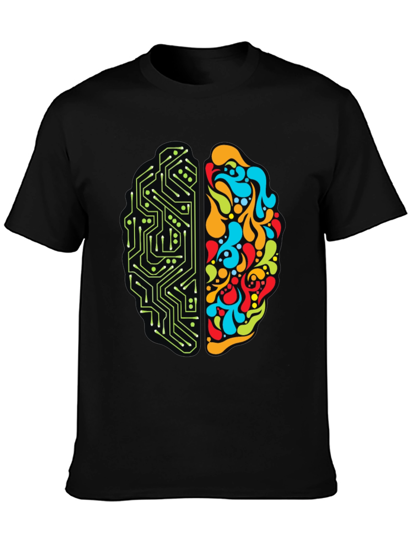 Brain Circuitry T-Shirt - Left & Right Brain Design