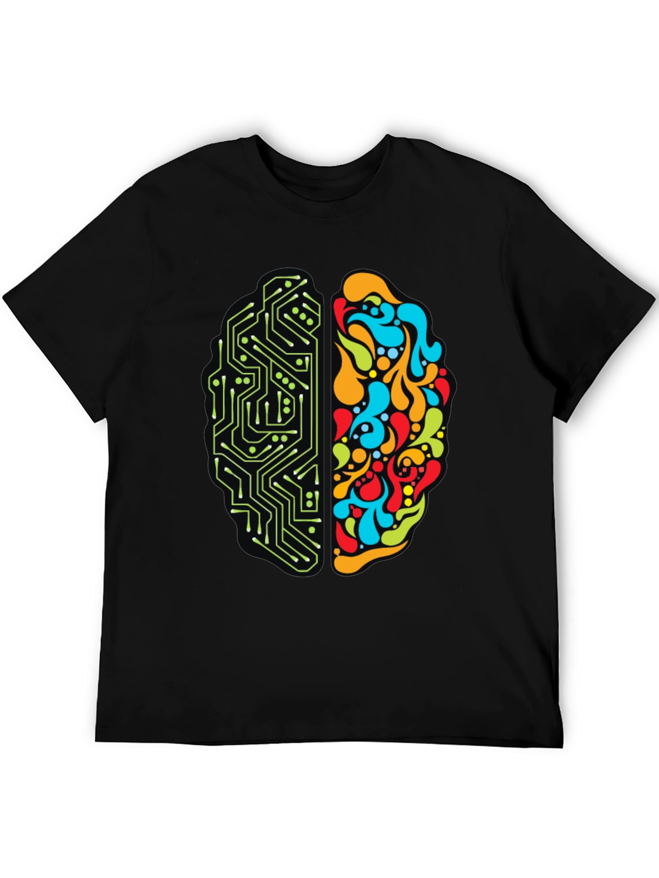 Brain Circuitry T-Shirt - Left & Right Brain Design