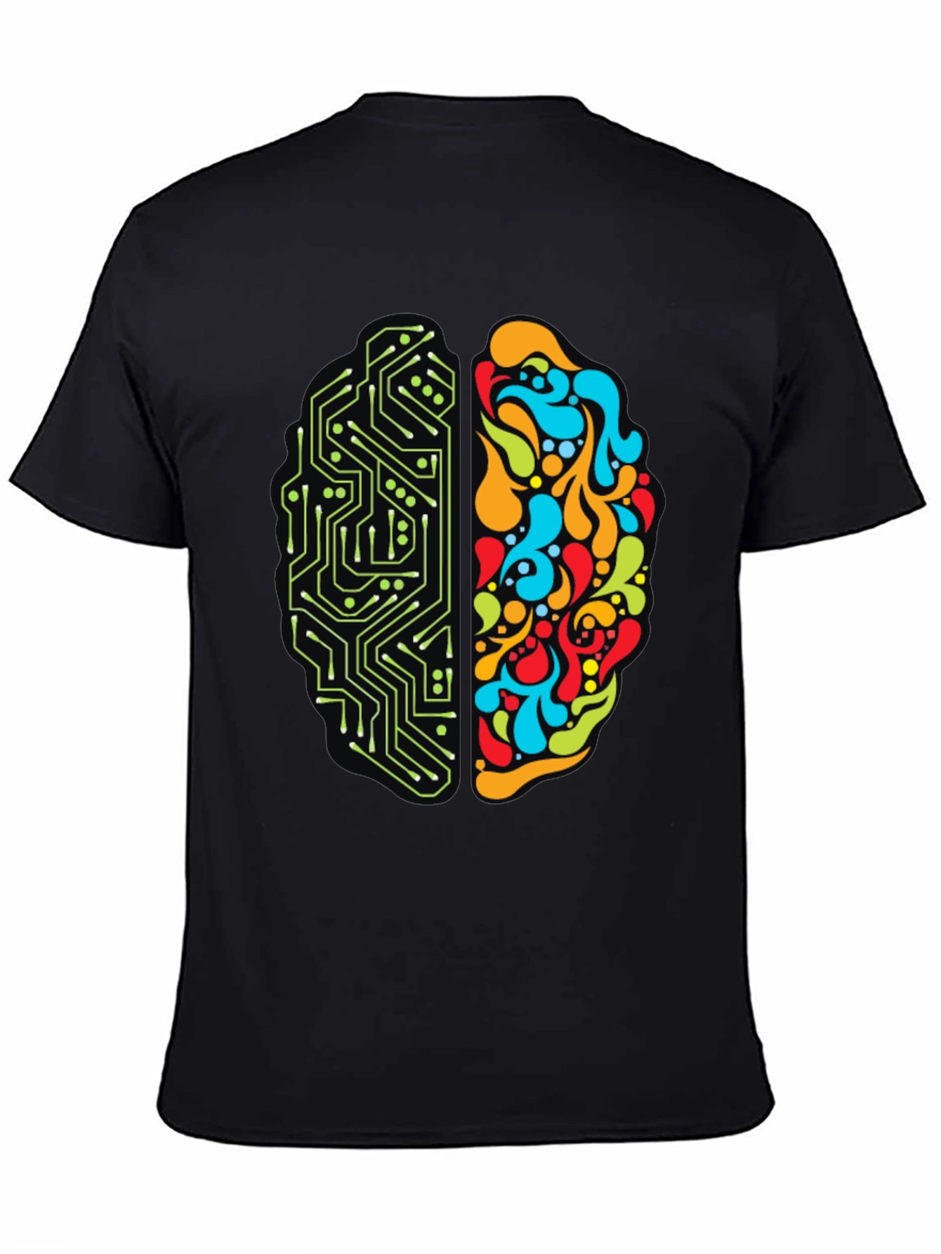 Brain Circuitry T-Shirt - Left & Right Brain Design