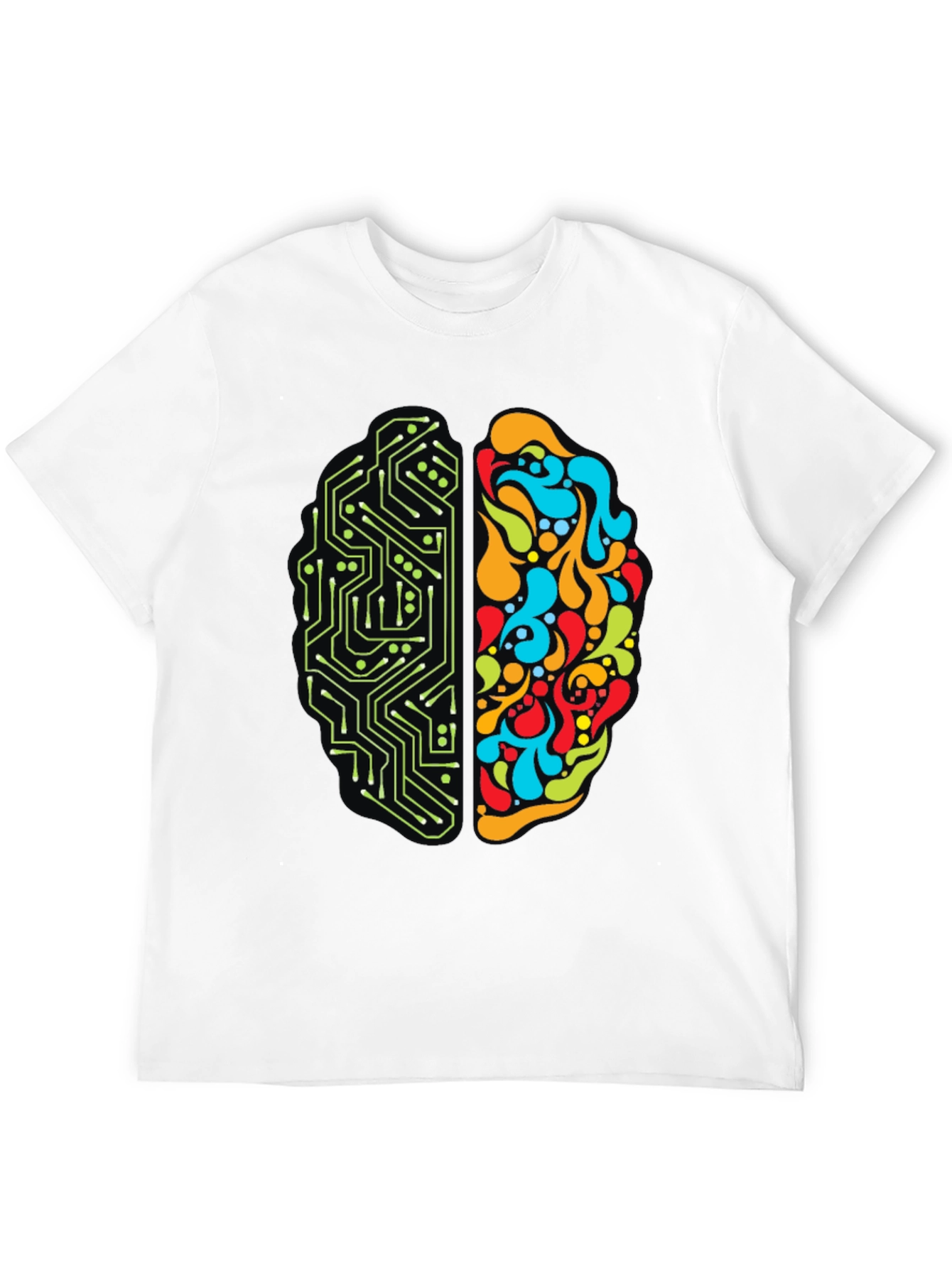 Brain Circuitry T-Shirt - Left & Right Brain Design