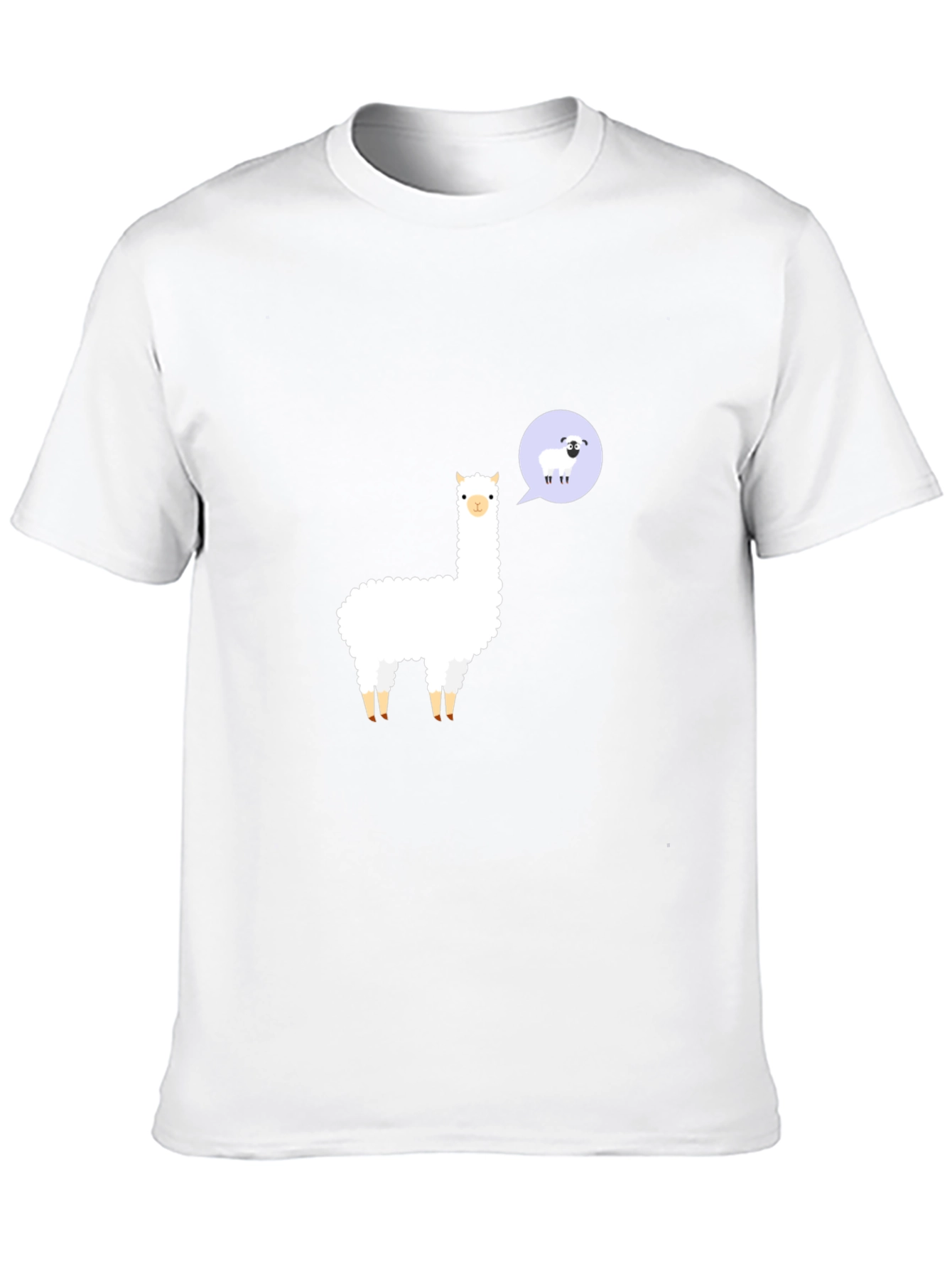 Alpaca & Sheep T-Shirt - Black Cotton Tee