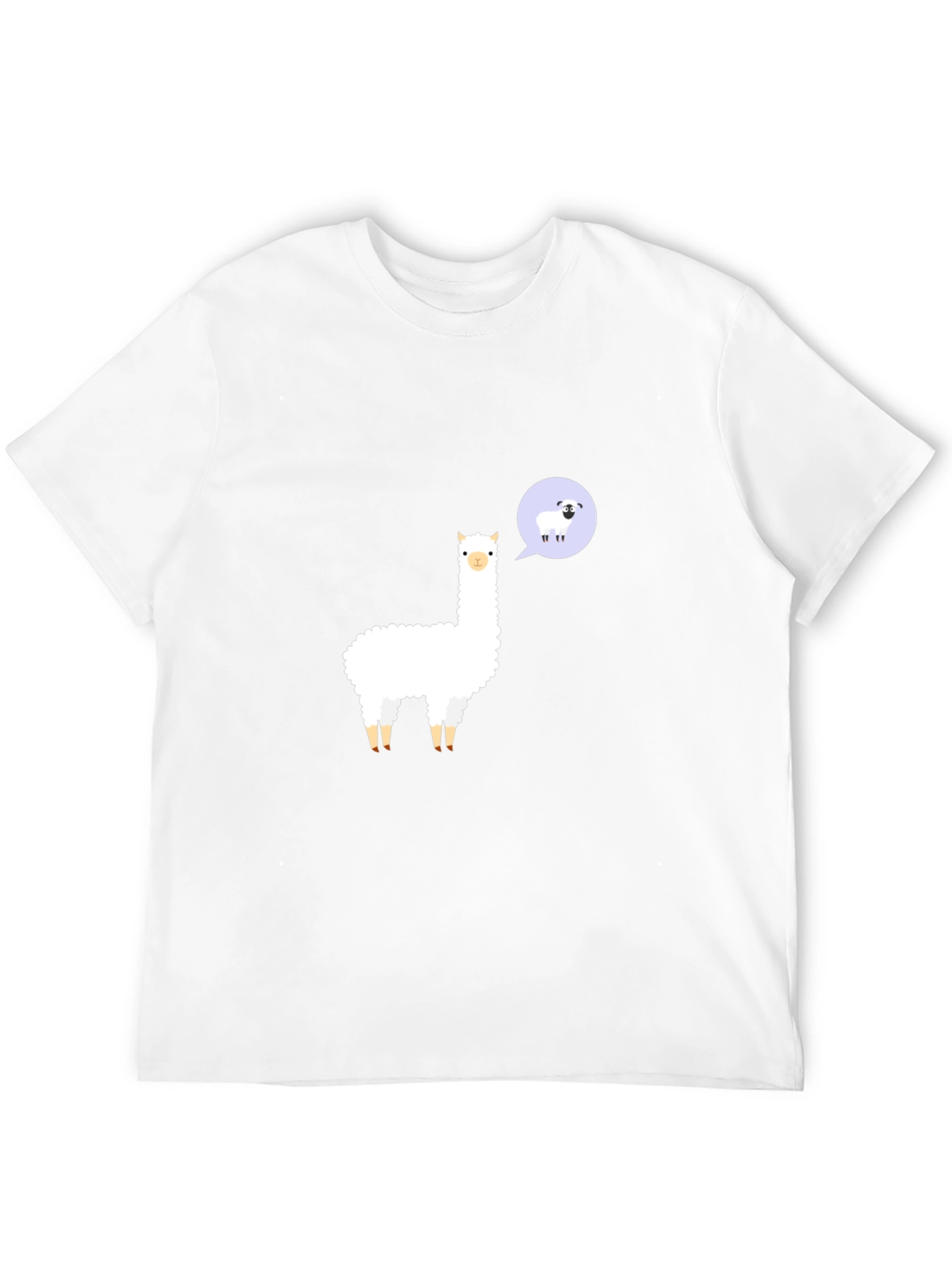 Alpaca & Sheep T-Shirt - Black Cotton Tee