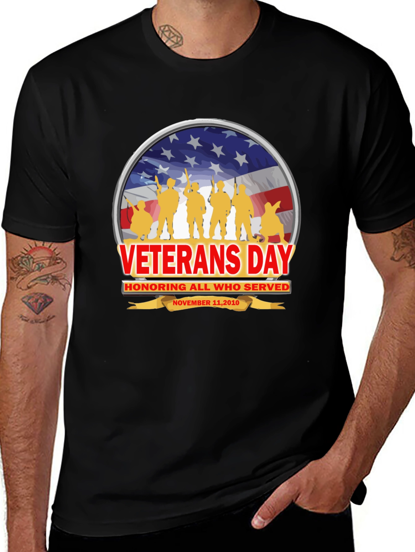 Veterans Day T-Shirt - Honor All Who Served