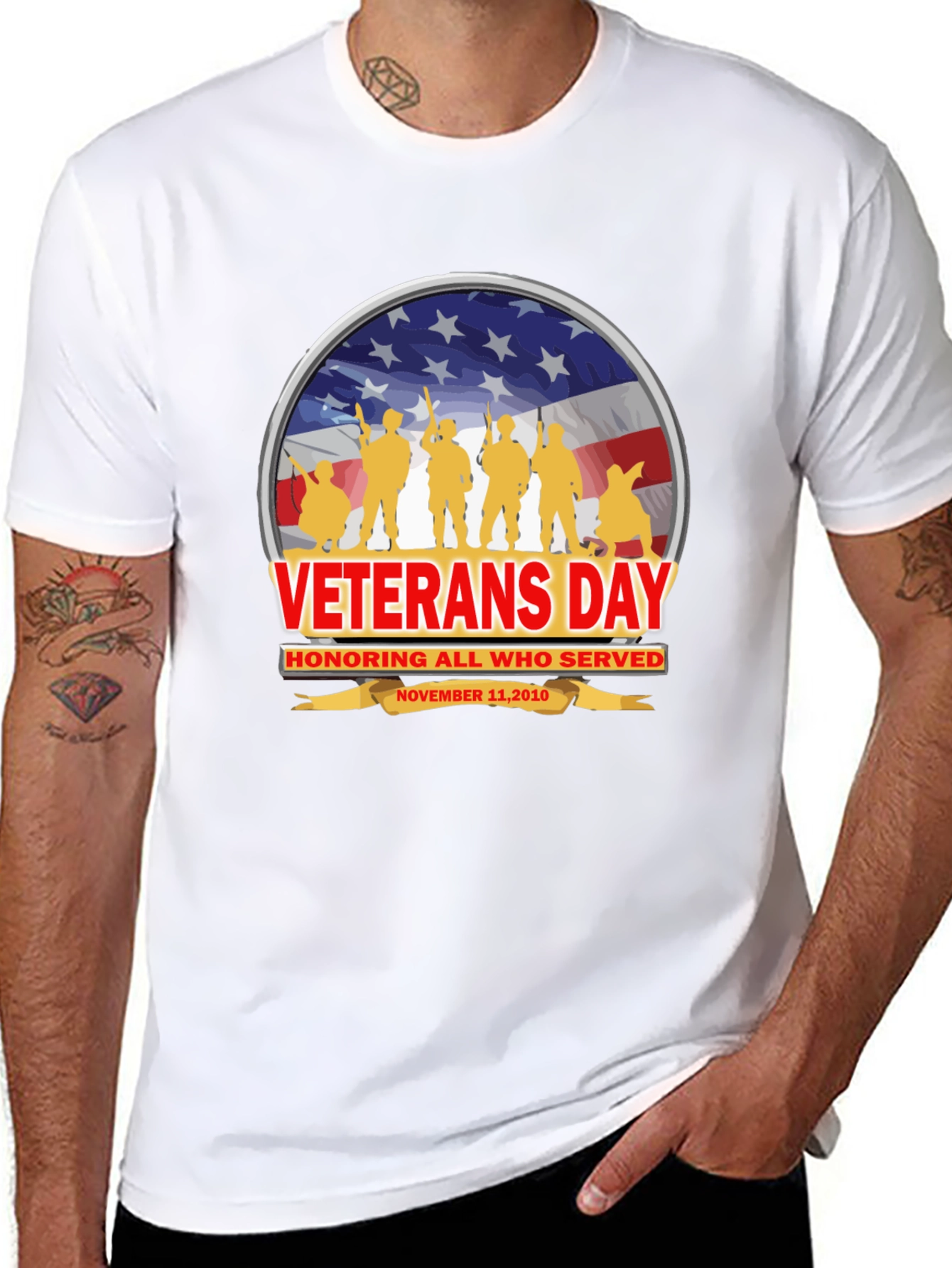 Veterans Day T-Shirt - Honor All Who Served