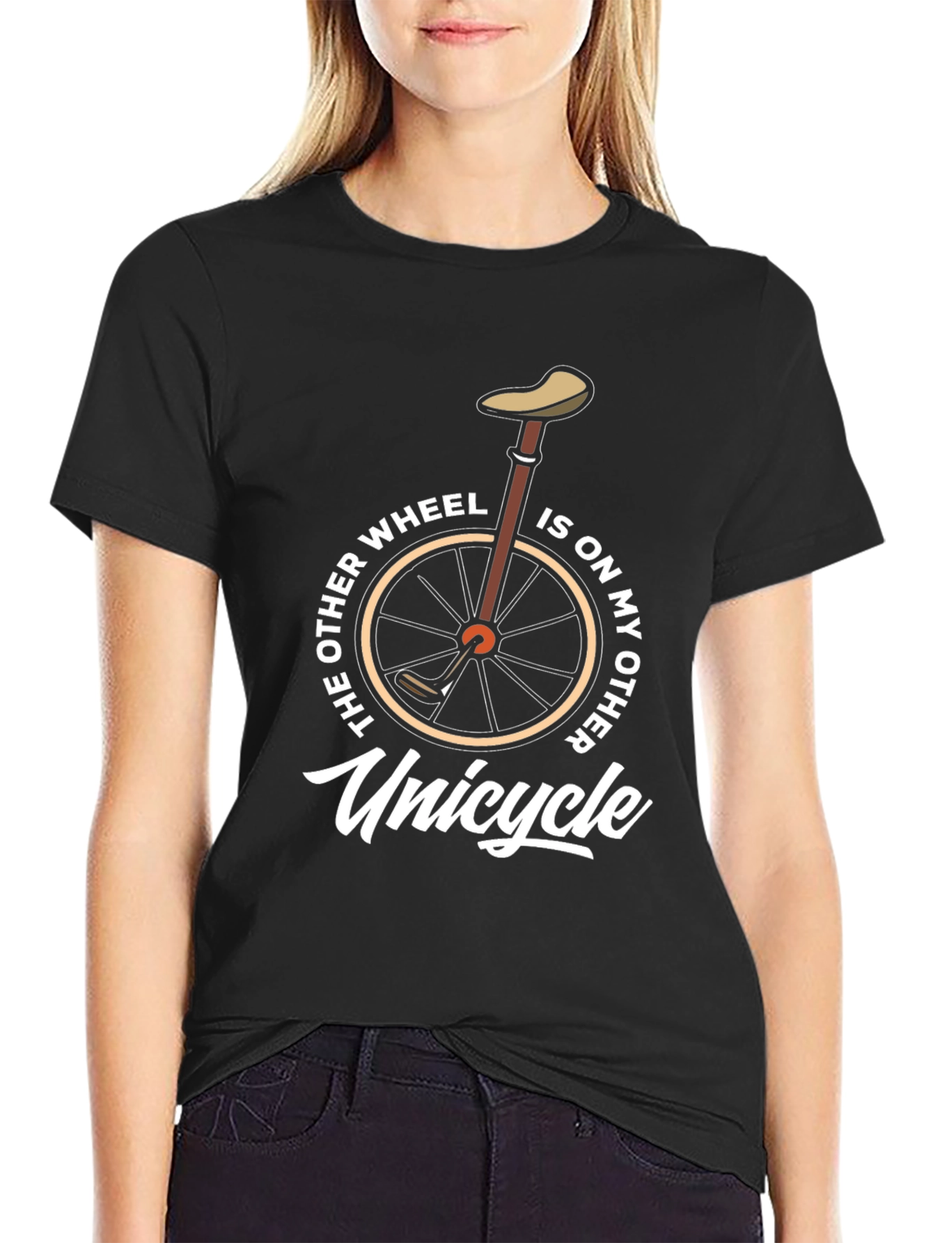 Unicycle Humor Graphic Tee