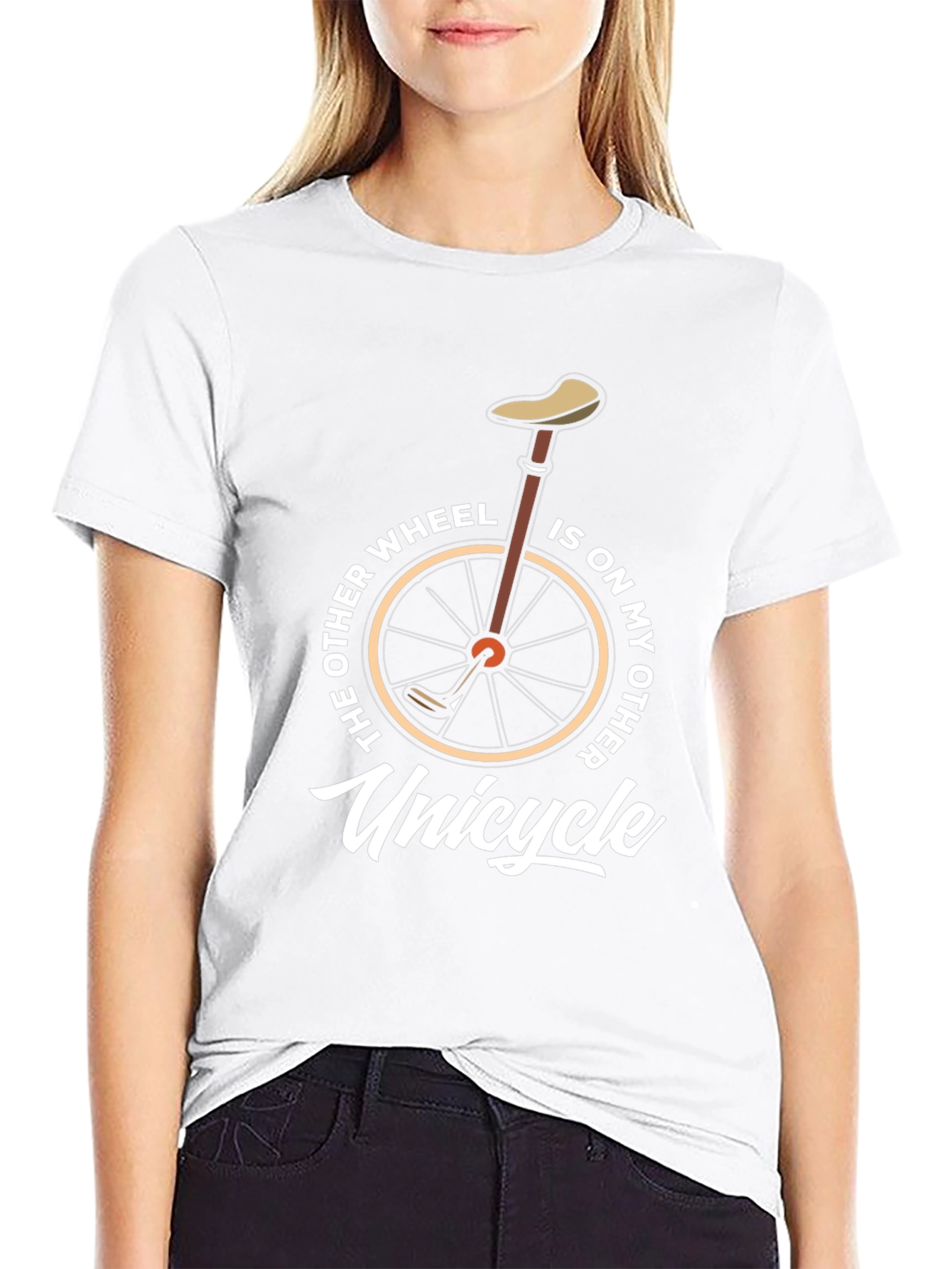 Unicycle Humor Graphic Tee