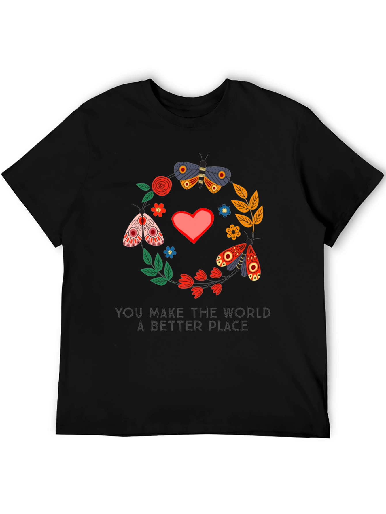 Butterfly & Floral Better Place Graphic Tee