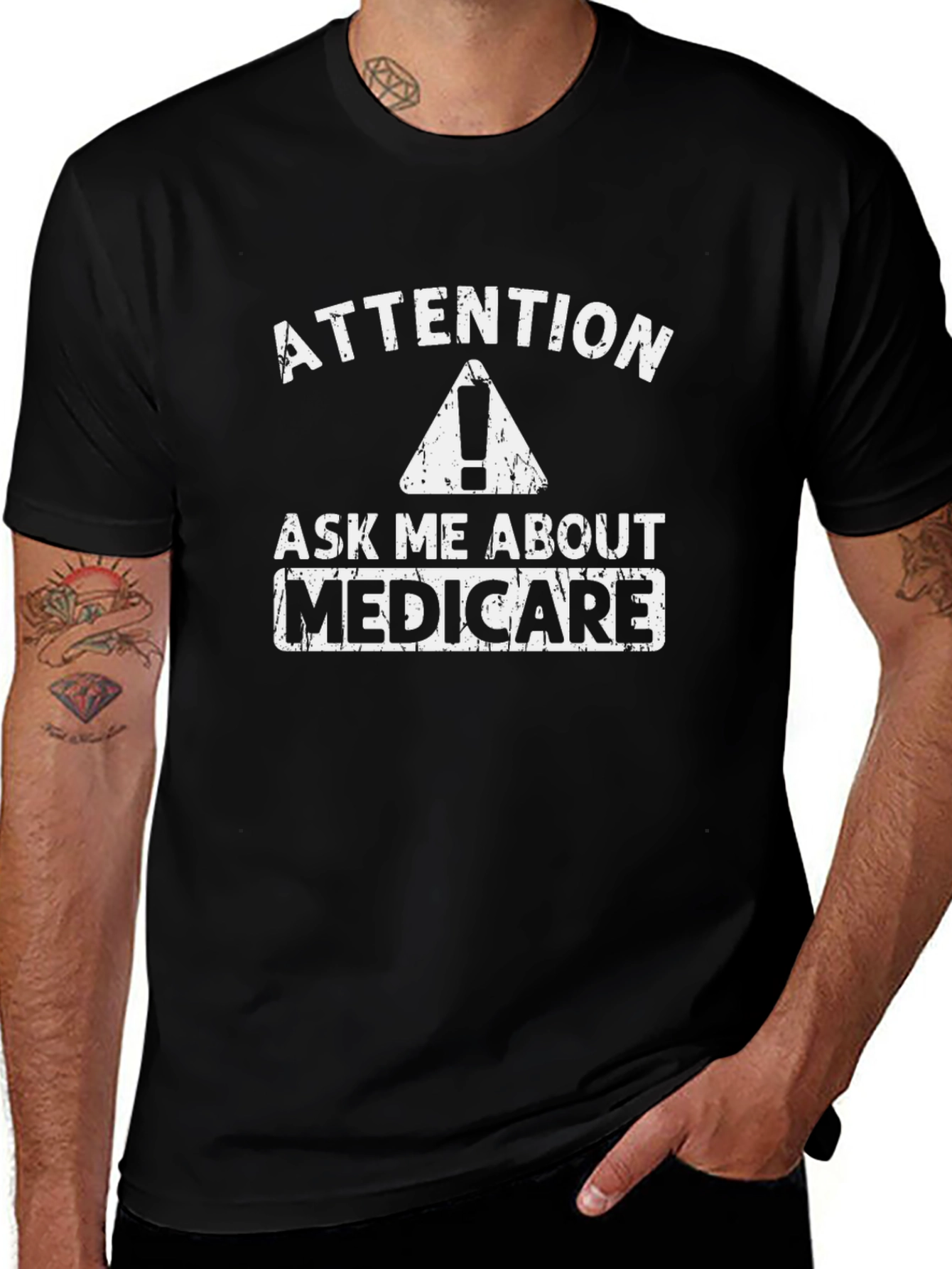 Attention Ask Me About Medicare T-Shirt