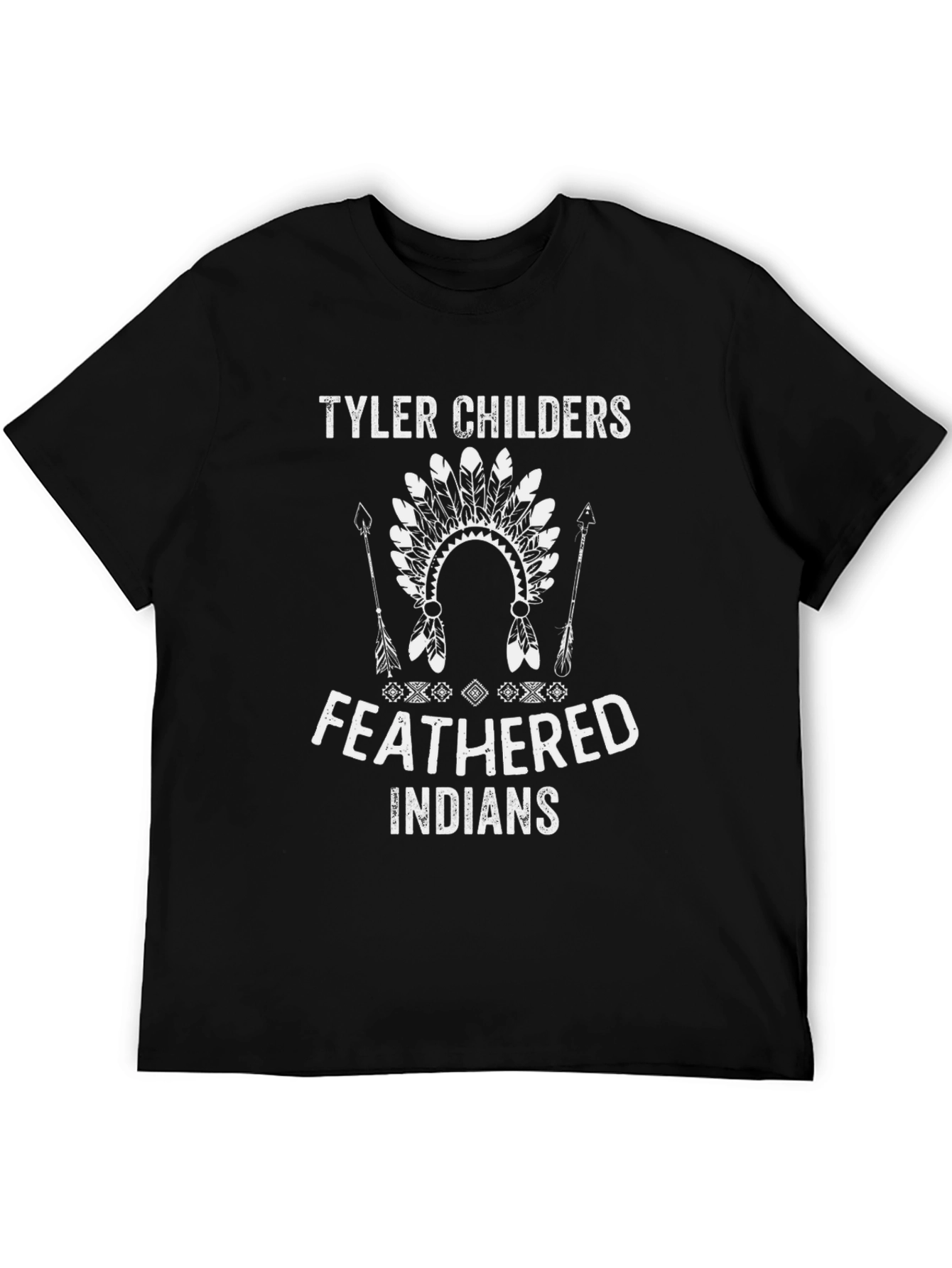 Tyler Childers Feathered Indians Black T-Shirt